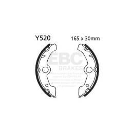 Zapatas de freno moto EBC Y520 | Recambio freno de tambor
