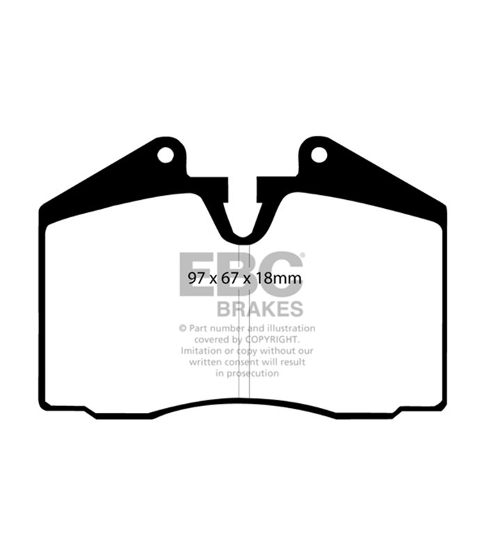 Pastilla Freno EBC YellowStuff Delantera DP4612R