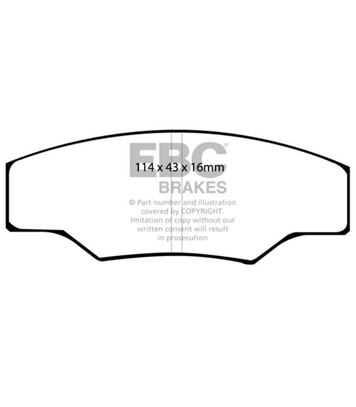 Pastilla Freno EBC OrangeStuff Delantera DP9003