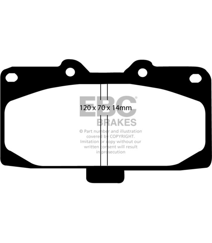 Pastilla Freno EBC OrangeStuff Delantera DP91200