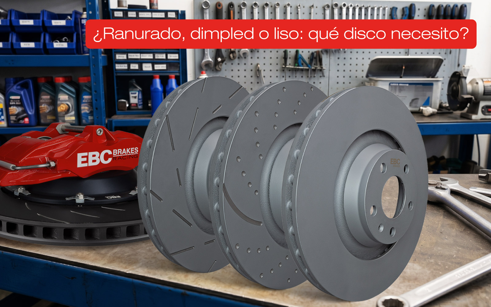 Ranurado, dimpled o liso: qué disco necesitas